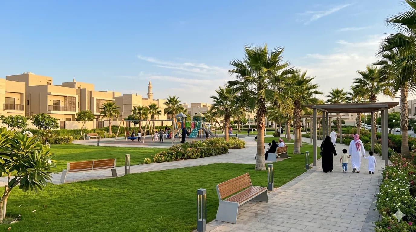 حديقة الحي الجديدة